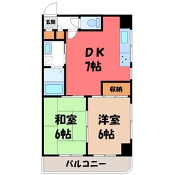 東口ハイツの物件間取画像